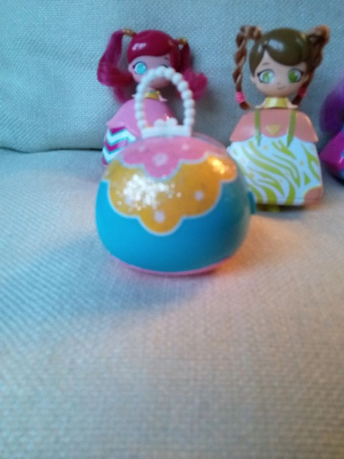 Lot de 4 petites poupées transformables en sac à main - photo numéro 5