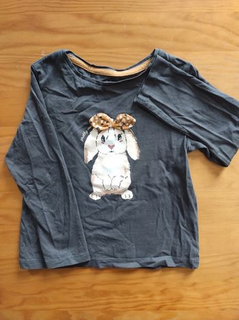 Tee shirt manches longues Verbaudet fille 4 ans