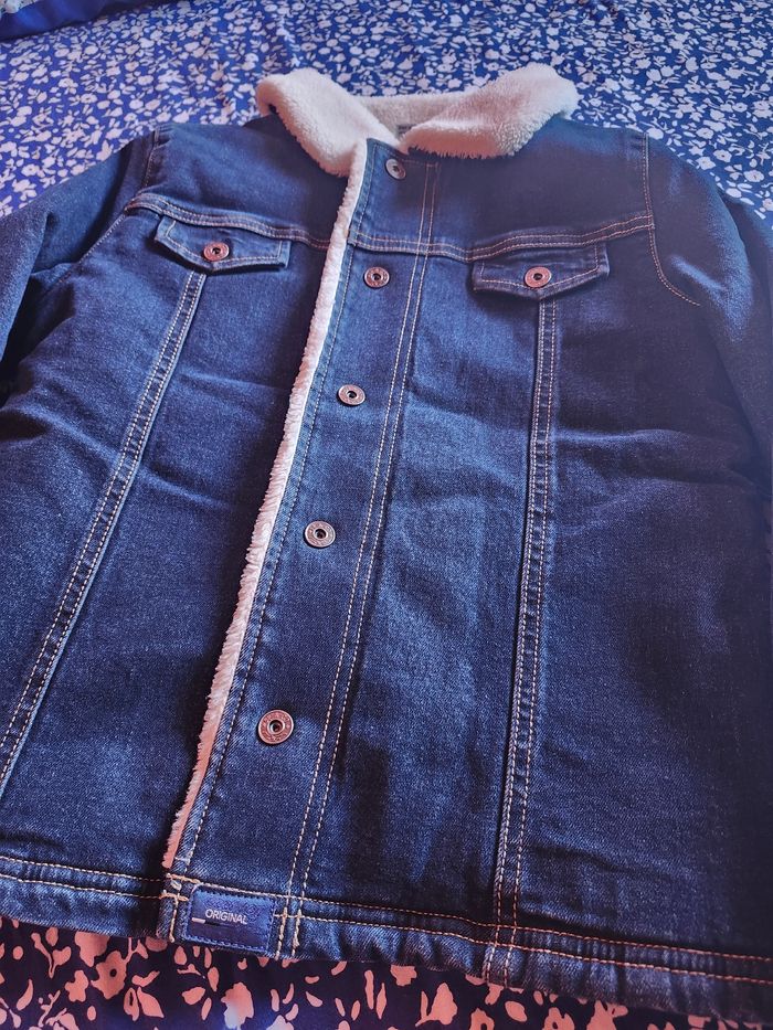 Veste en jean  fourrée - photo numéro 9