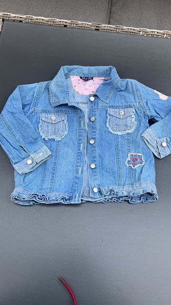 Veste en jean bébé fille vêtement taille 2 ans 24 mois enfant garde robe