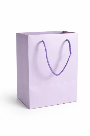 Sac cadeau mauve 17,5 x 25 x 18 cm Neuf