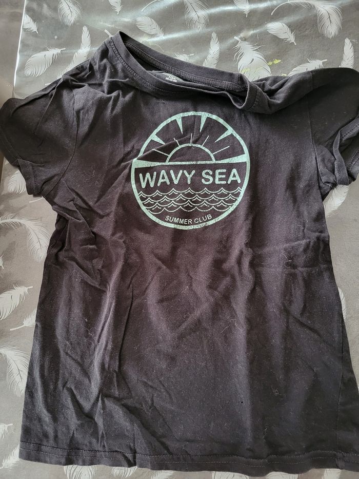 Lot de 2 tee-shirts manches courtes thème mer 🌊 - photo numéro 3