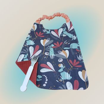 serviette de table enfant élastiquée modèle animaux fond marine