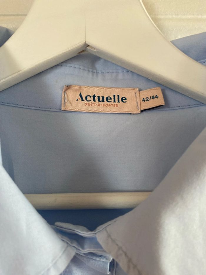 Chemisier femme bleu ciel - photo numéro 2