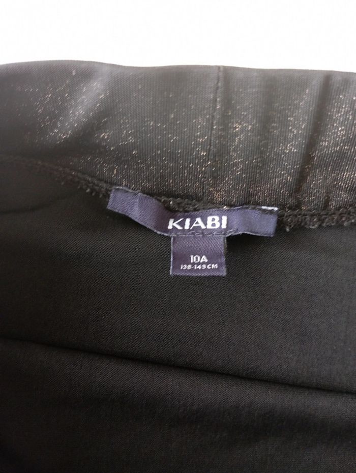 Jupe évasée noir moucheté doré 10 ans Kiabi neuve - photo numéro 3