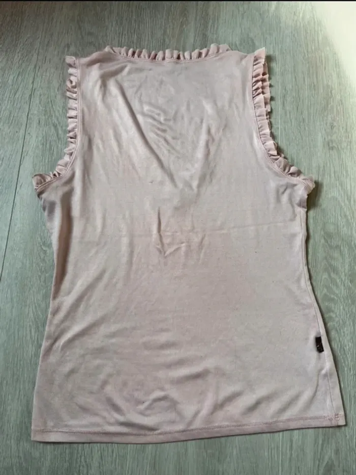 Débardeur rose pâle à volants Morgan - Taille 36 - photo numéro 4