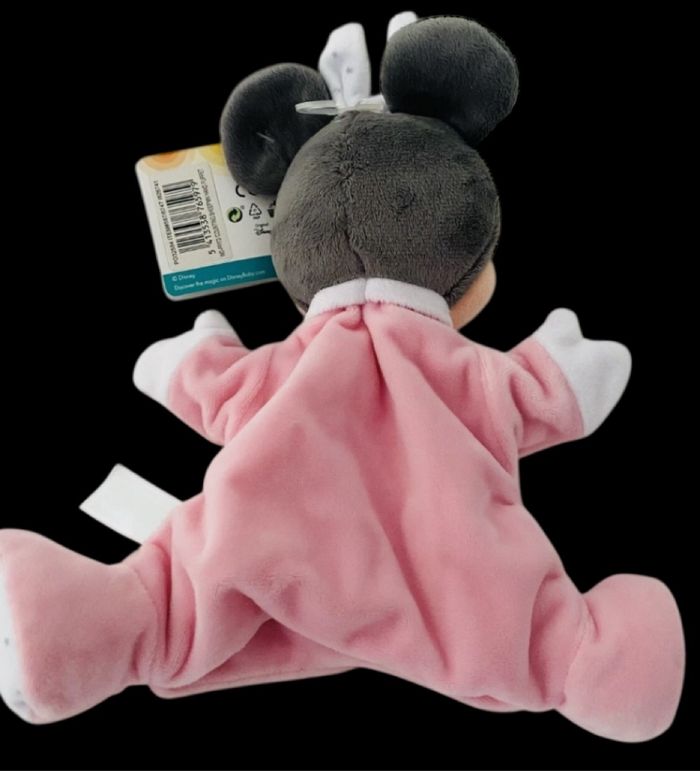 ❤️B4311 Doudou Plat Peluche marionnette Minnie Mouse Rose Disney baby Nuage - photo numéro 2