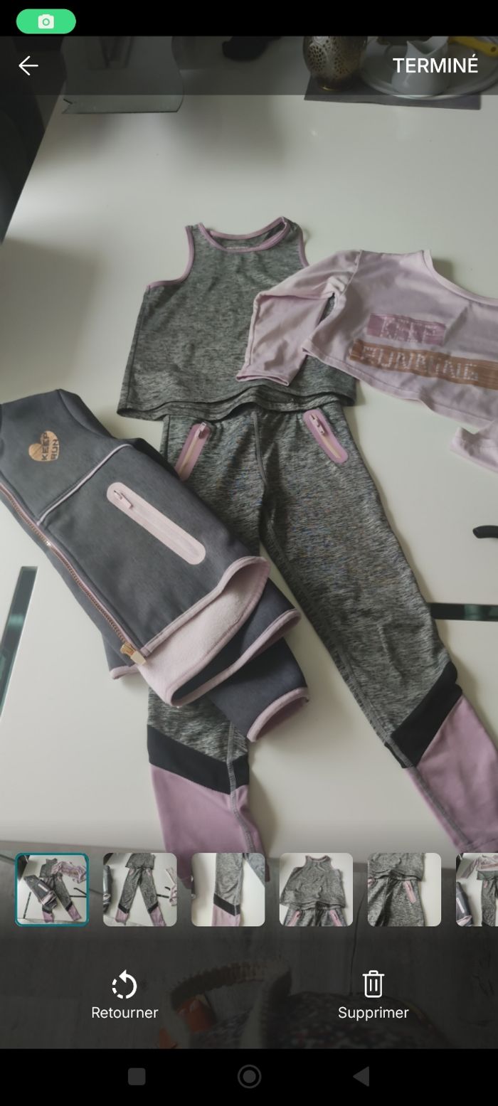 Ensemble 4 pièces sport danse fille