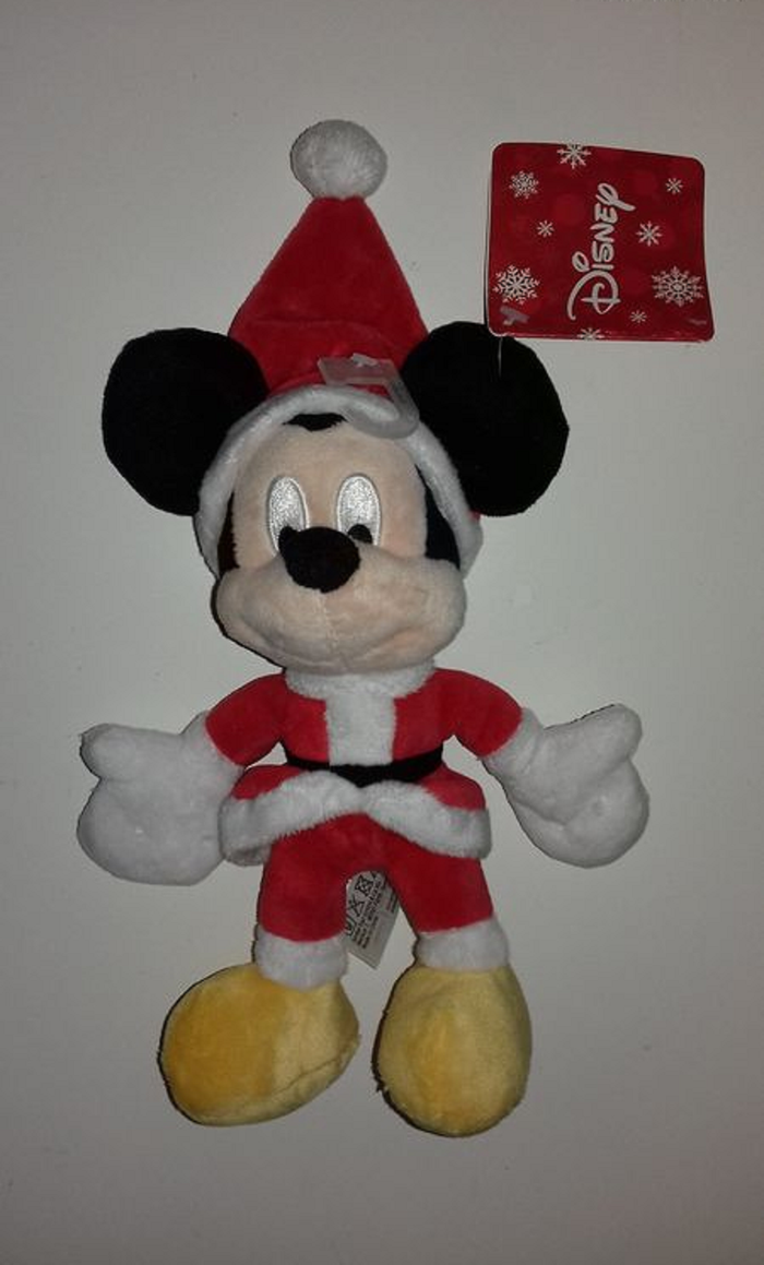Peluche Mickey de Noel - Disney - 27X18cm - Neuve - photo numéro 3