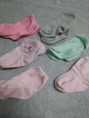 Lot de 6 paires de chaussettes bébé fille 15-16