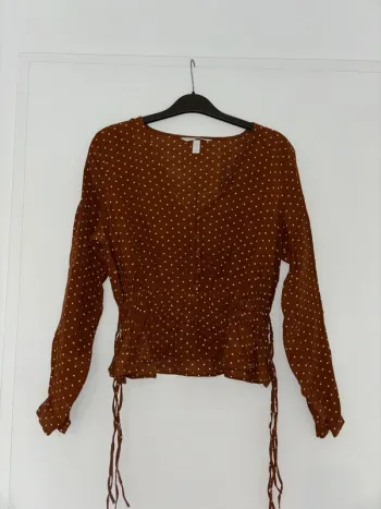 Blouse taille 34 à pois H&M