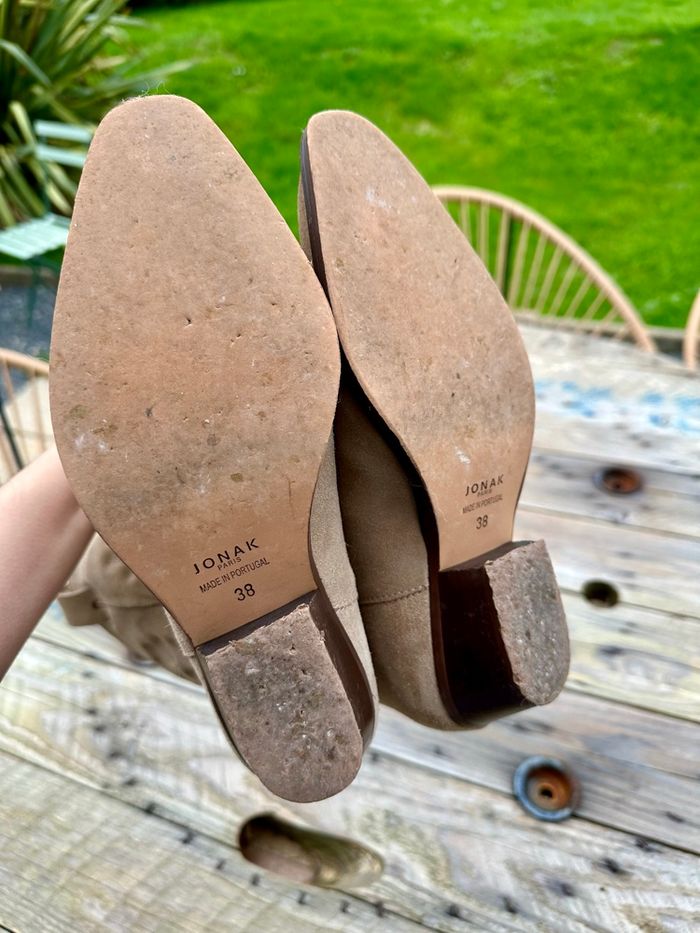 Bottes Santiags “Delea” beiges taille 38 Jonak - photo numéro 5