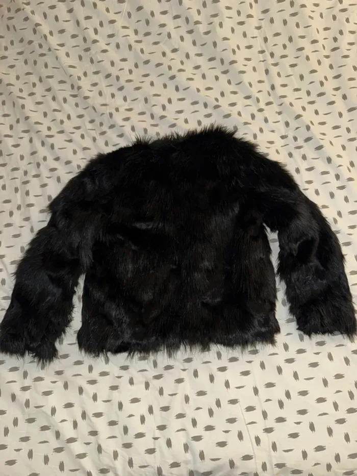 Manteau fourrure noir - photo numéro 2