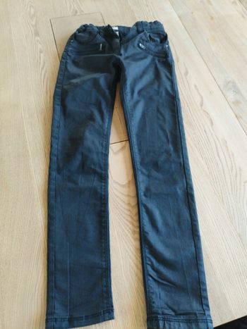Pantalon slim simili fille