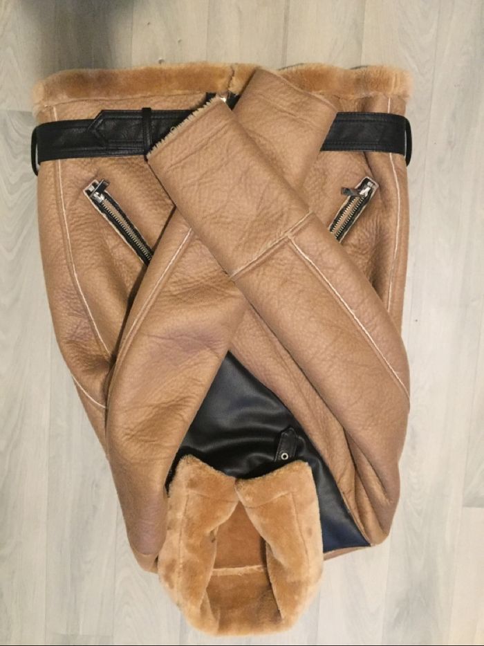 Manteau aviateur Camel taille M - photo numéro 6