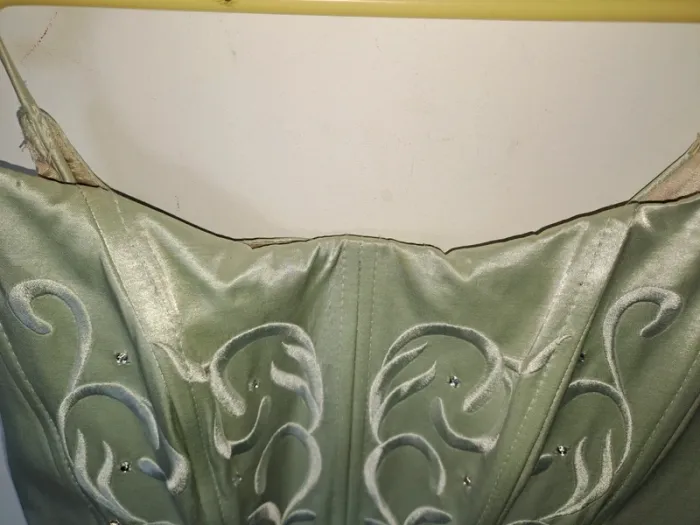 Très belle robe de soirée vintage Verte - photo numéro 6
