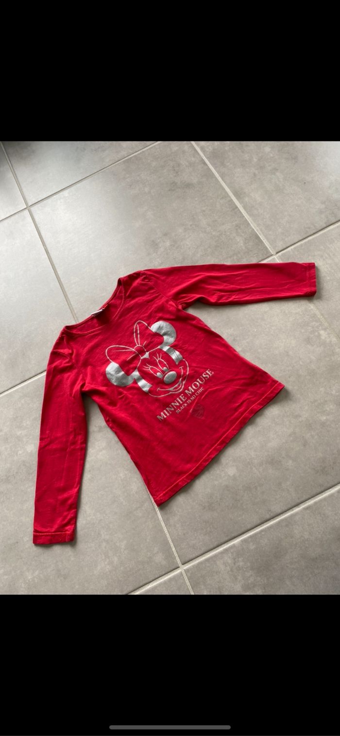 Tee shirt manches longues Minnie Disney 6 ans
