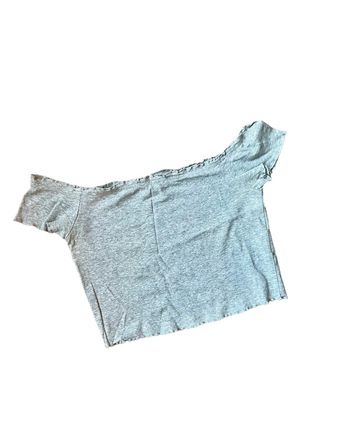 Crop top gris épaules découverte H&M taille M très bon état