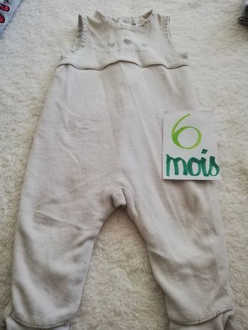 Pyjama garçon et gilet 6 mois obaïbi gris