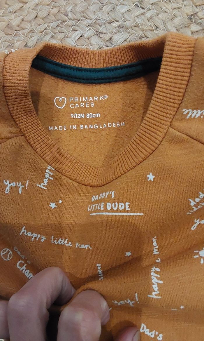 Sweat Primark 9/12 mois 80cm - photo numéro 4