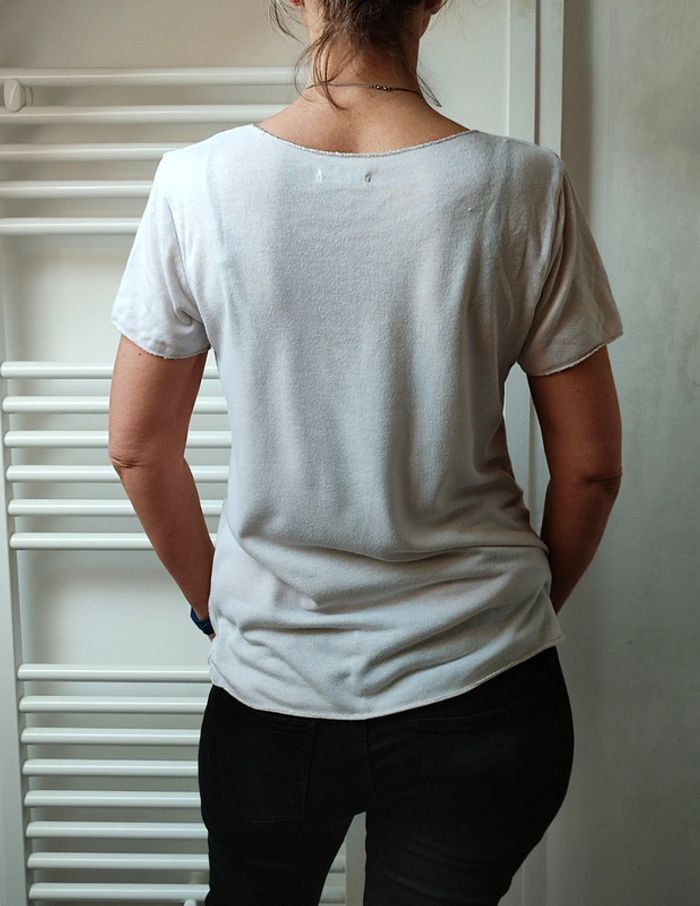 T shirt fluide effet blouse m - photo numéro 3