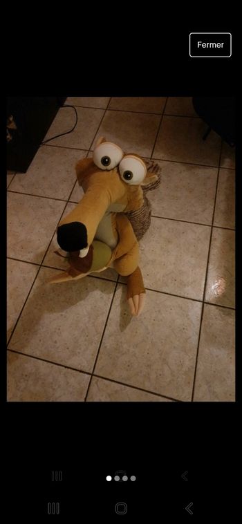 peluche l age de glace parfait état