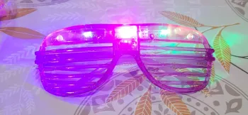 Lot de 6 paires lunettes led accessoires fetes disco années 80