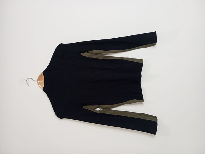 Pull col roulé noir et kaki Salsa taille XS neuf - photo numéro 3