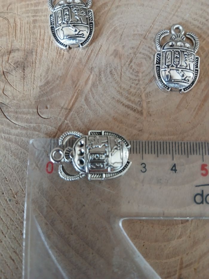 Lot de 16 pendentif scarabée - photo numéro 3