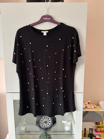T-shirt noir taille XS