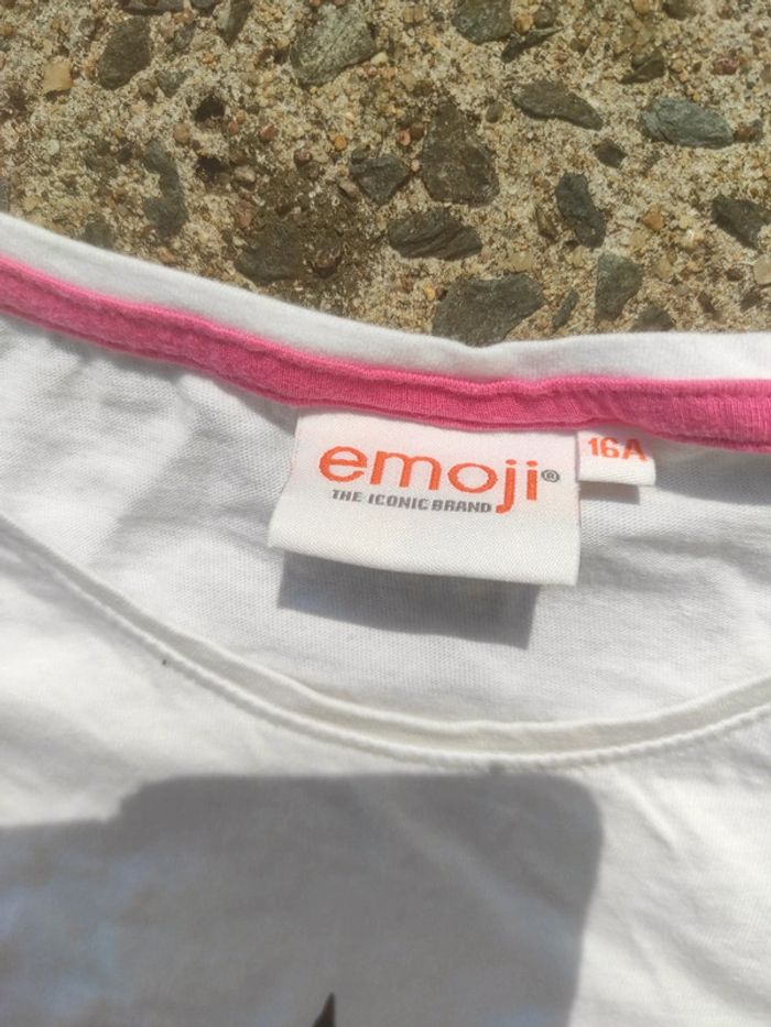 Tee shirt emoji  taille 16 ans - photo numéro 2