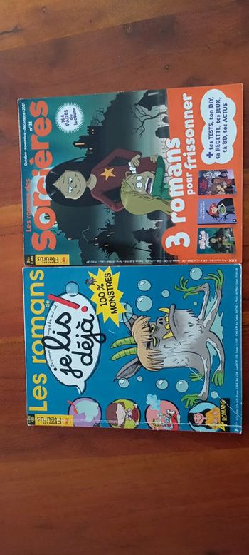 Lot de deux livres magazines Les romans