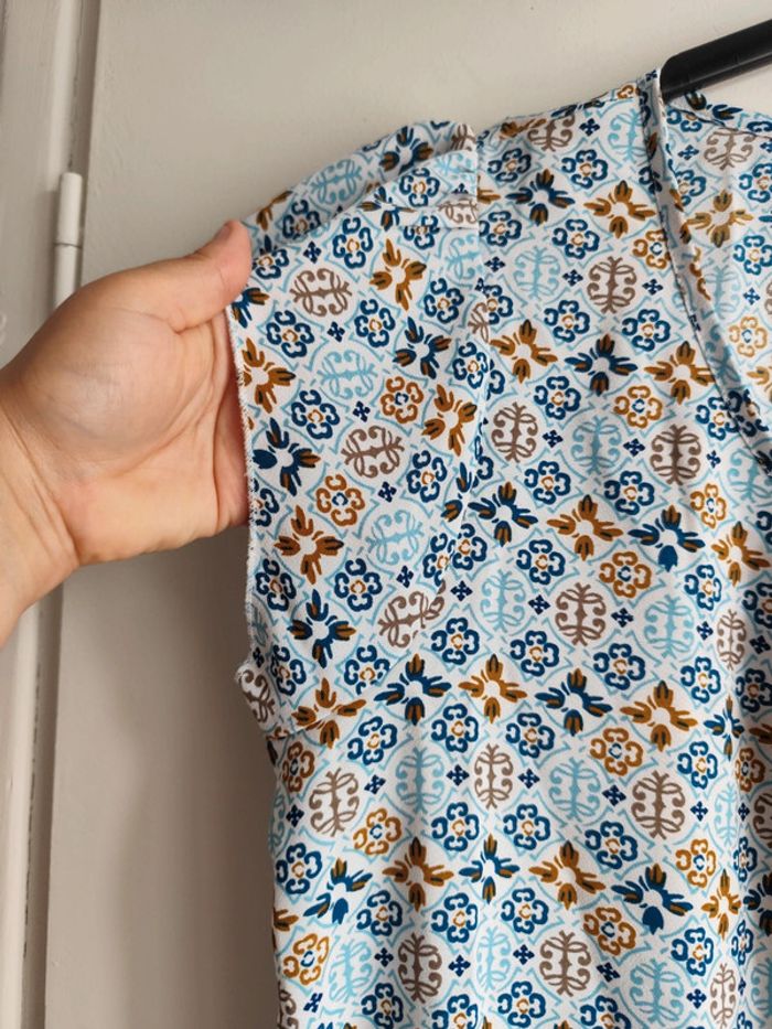 Blouse blanche et multicolore taille 48 Blancheporte - photo numéro 4