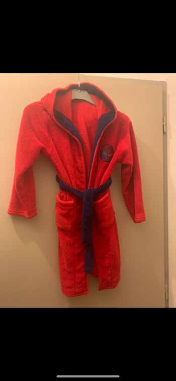Peignoir spider man en polaire enfant taille 122cm a128 cm