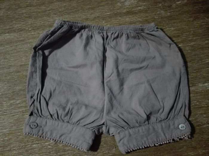 Short bébé fille 6 mois Cyrillus marron taupe
