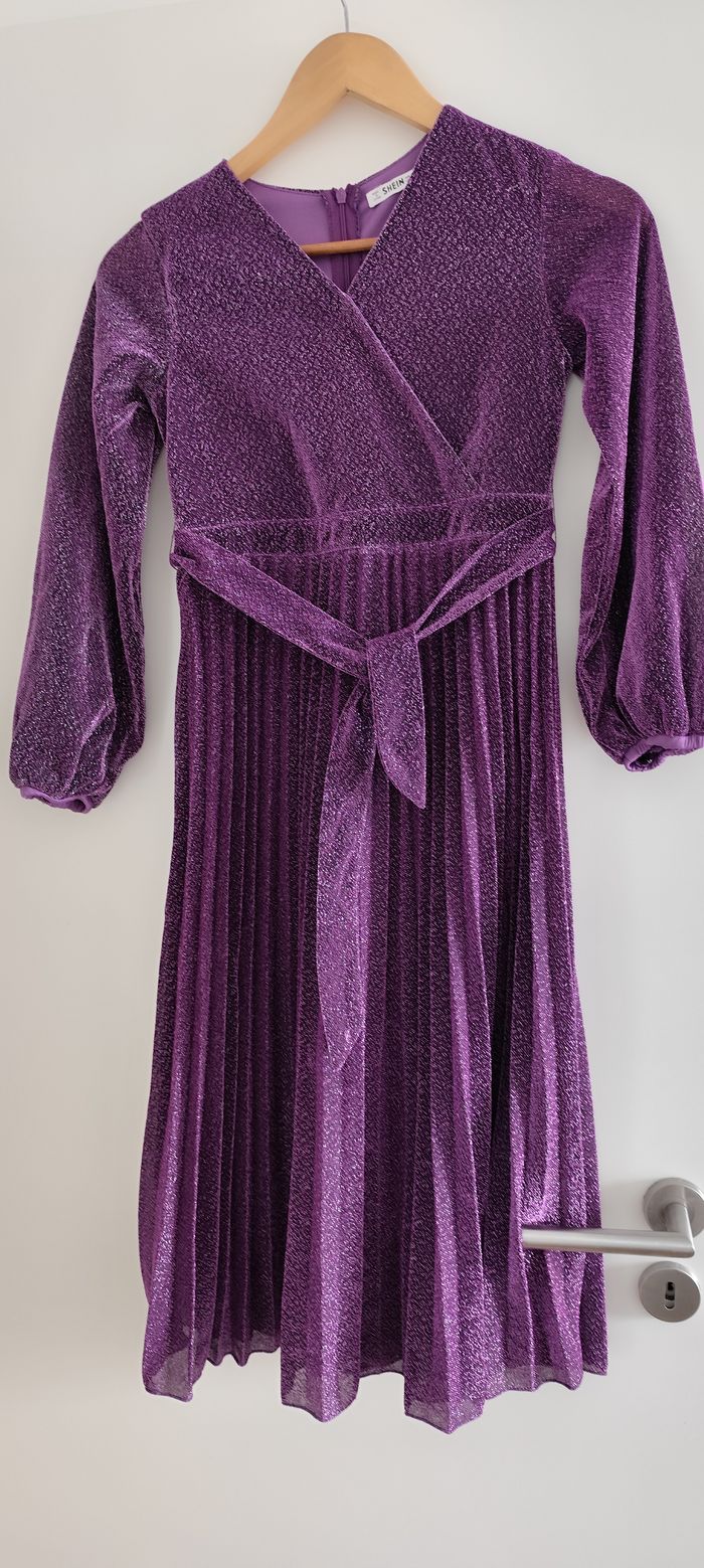 superbe robe longue avec ceinture taille 10 ans