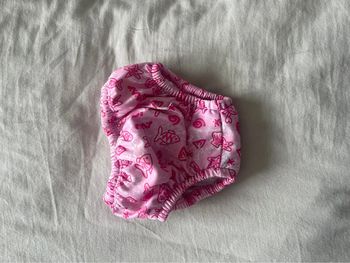 Petite couche culotte maillot rose taille 6-12mois 7-11kg