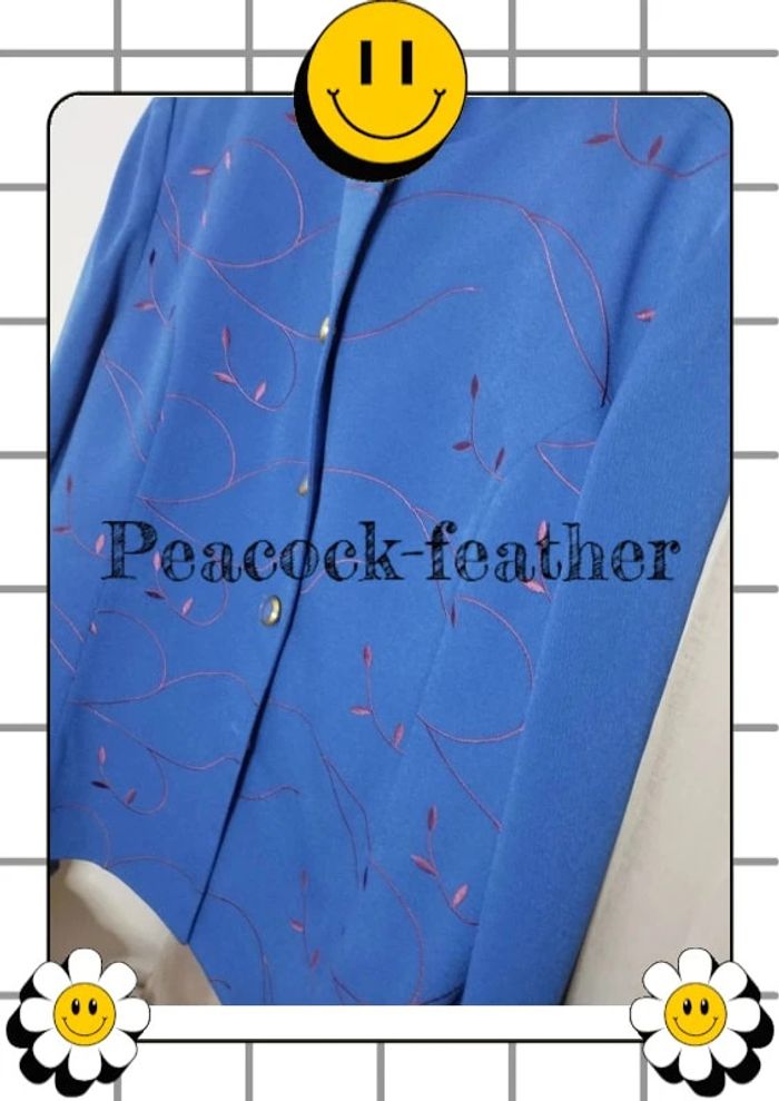 Tailleur bleu jupe 56 - photo numéro 3