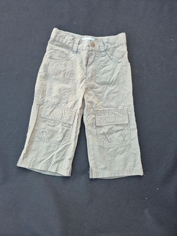Long bermuda kaki pale taille 4 ans