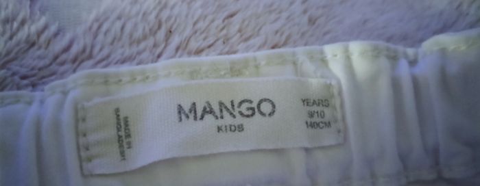 Jeans blanc "Mango" 9/10 ans 98% coton porté une fois - photo numéro 4