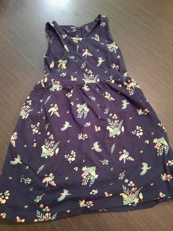 robe bleu marine petits oiseaux - KIABI 5 ans