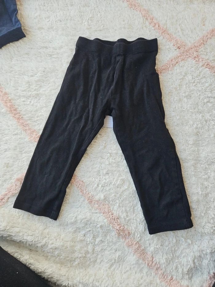 Pantacourt legging 3 /4 noir kiabi taille 6 ans - photo numéro 2