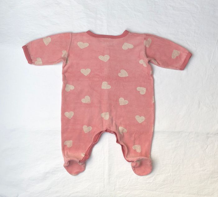 Pyjama velours Petit Bateau 3 mois - photo numéro 2