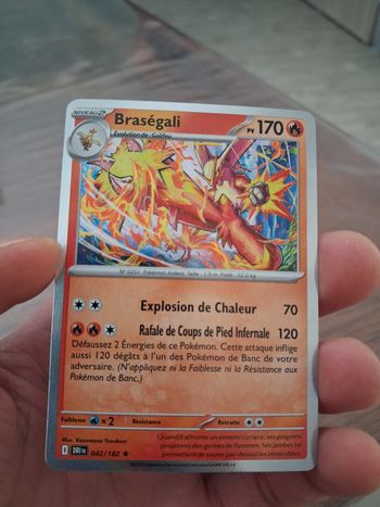 carte Pokémon Brasegali Holographique 042/182
