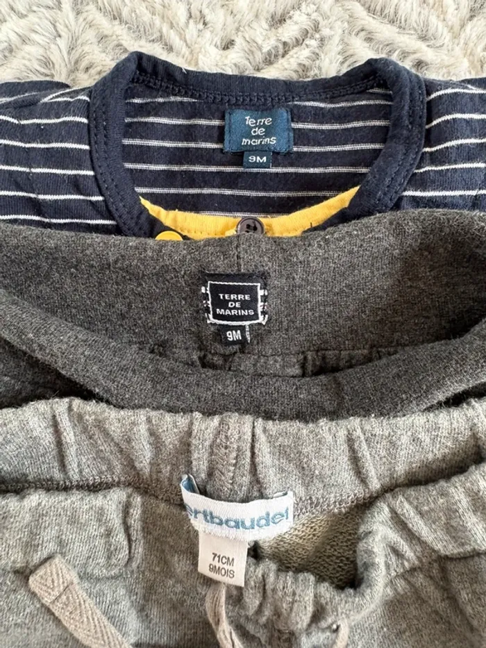 Ensemble t-shirt, pantalon et sarouel 9 mois - photo numéro 2