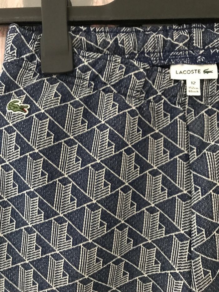 Ensemble survêtement veste et pantalon monogramme Lacoste 12 ans - photo numéro 9