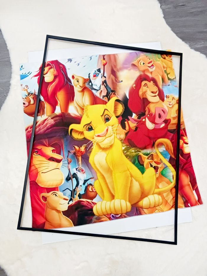 Decoration murale Impression sur toile tissus 70x70 neuf à encadrer - photo numéro 2