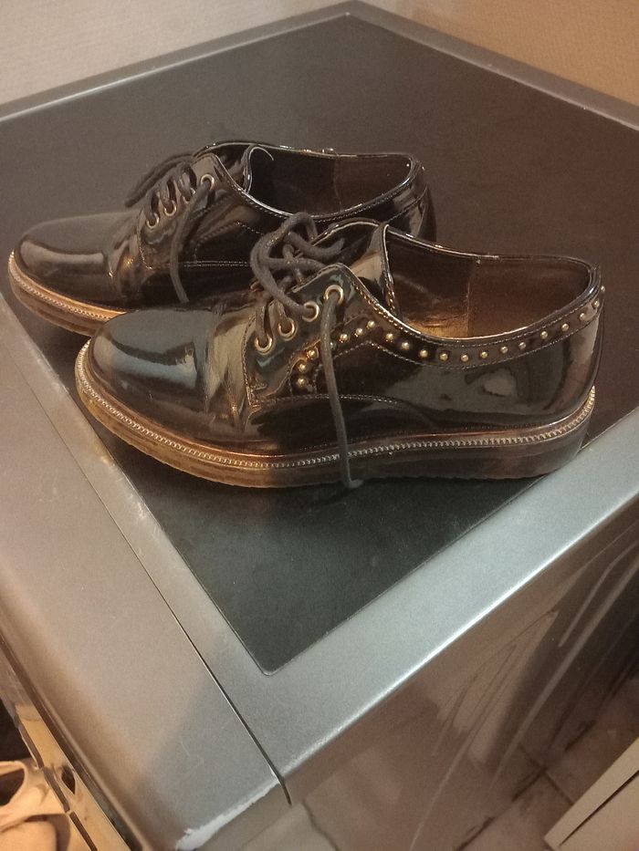 Chaussures fille noir vernis - photo numéro 2