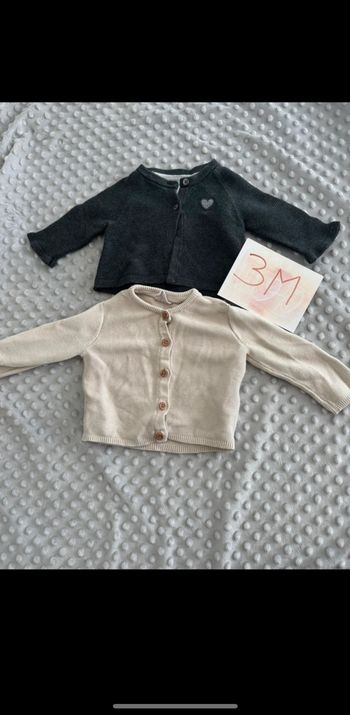 Lot 2 gilets en maille 3M