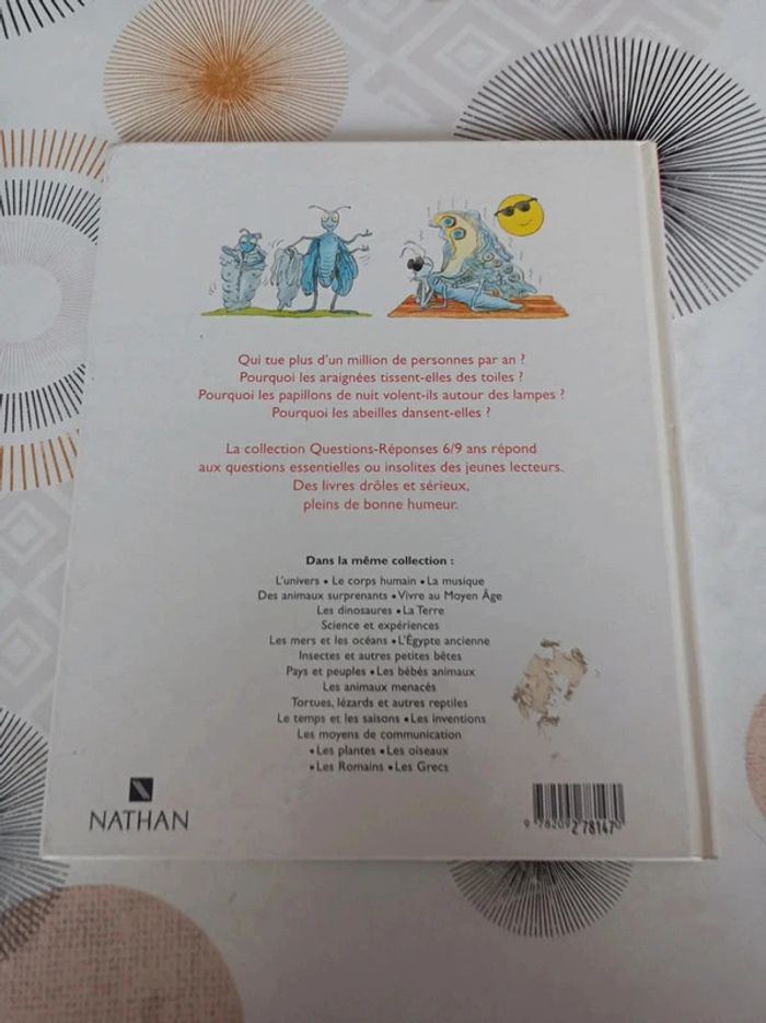 Livre Questions - Réponses 6/9 ans_ Insectes et autres petites bêtes / Édition : Nathan en bon état - photo numéro 7